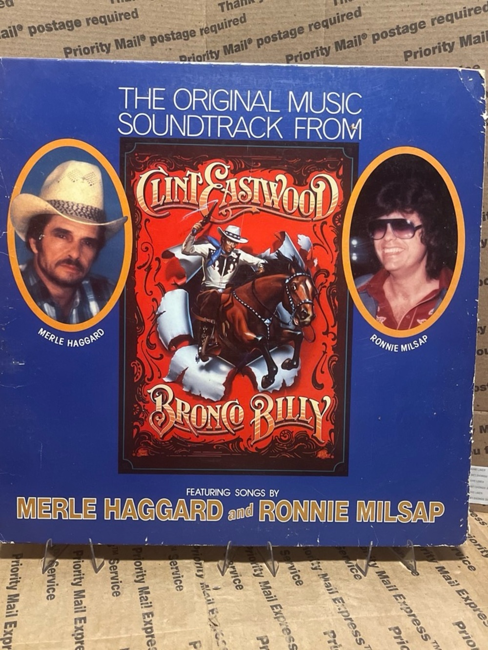 Clint Eastwood Bronco Billy Original Soundtrack Vinyl - Blue Cover